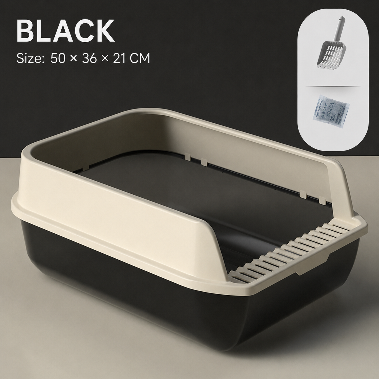 Eronia CleanGuard™ XL High-Sided Cat Litter Box