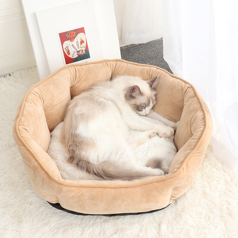 Eronia ShellNest™ Plush Pet Bed