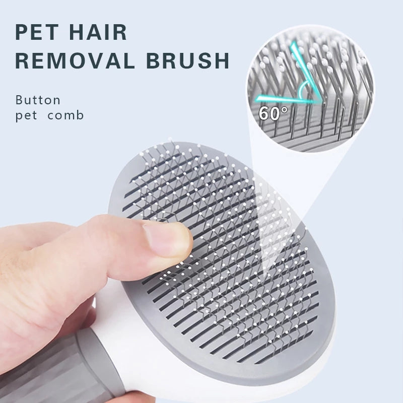 Eronia FurEase™ Self-Cleaning Stainless Steel Pet Brush